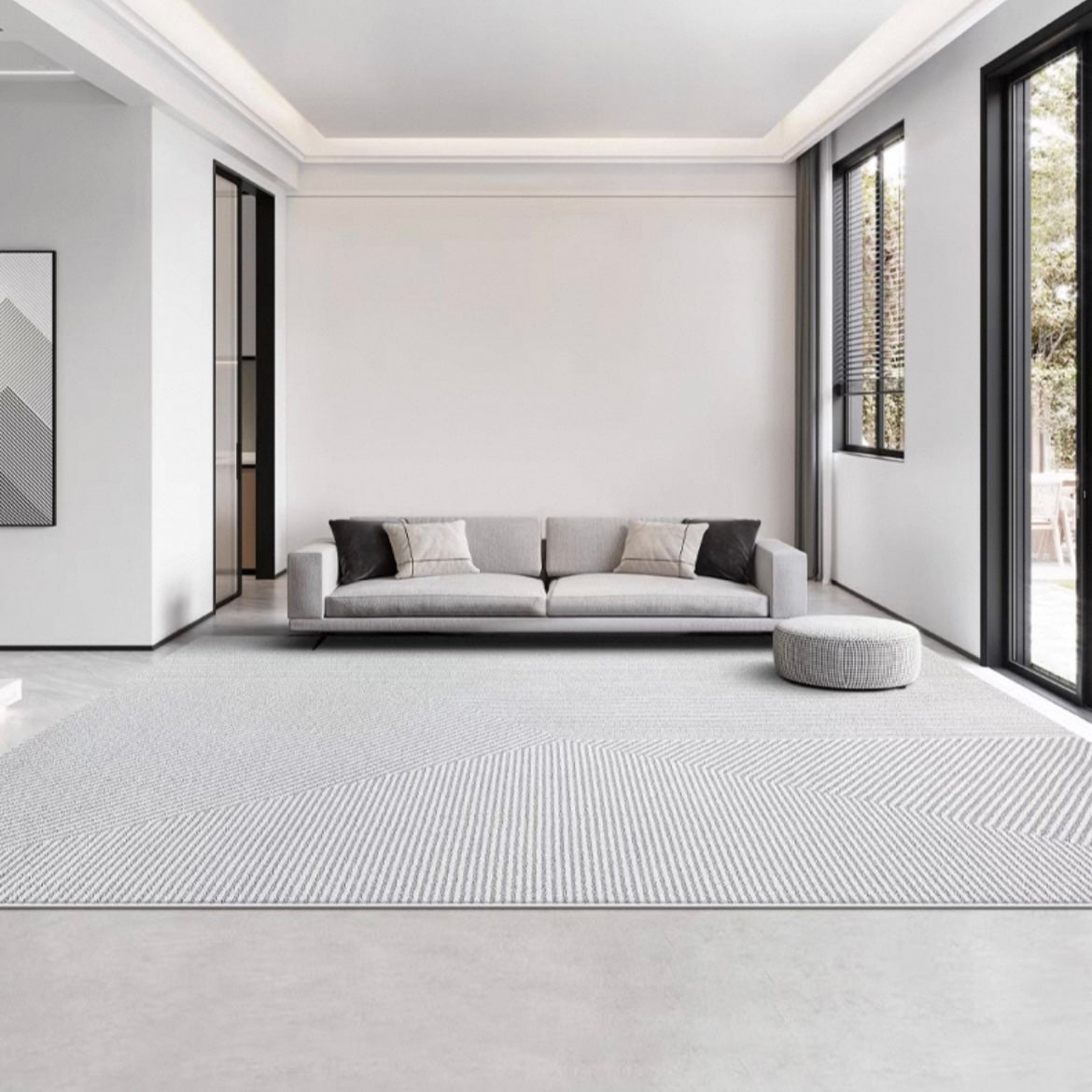 定番北欧風3Dデザインのウィルトン織カーペット（Kaidi）