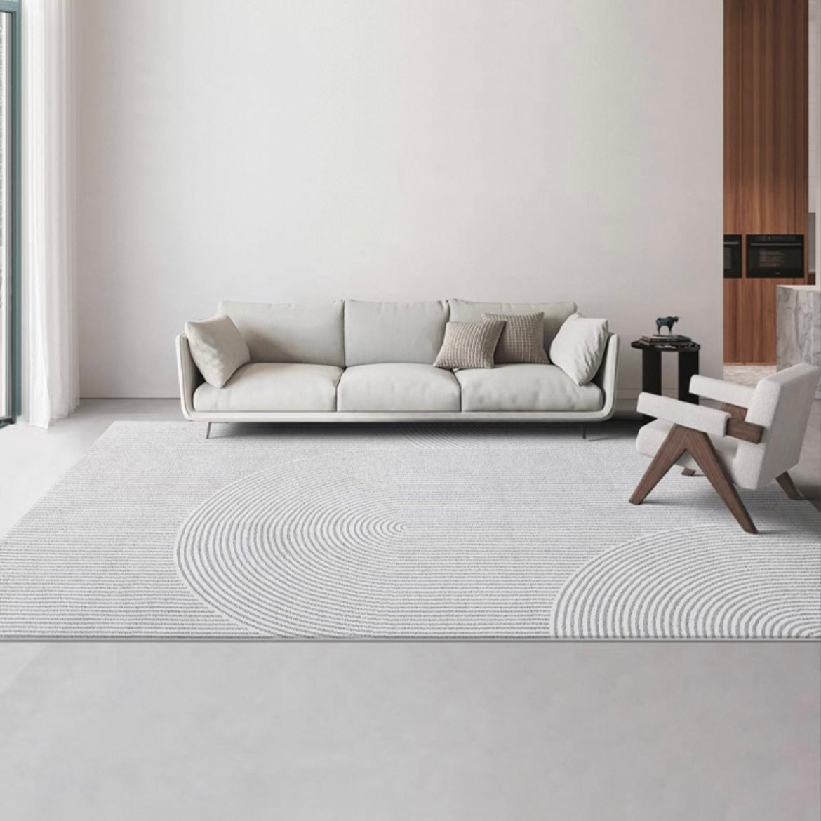 定番北欧風3Dデザインのウィルトン織カーペット（Kaidi）