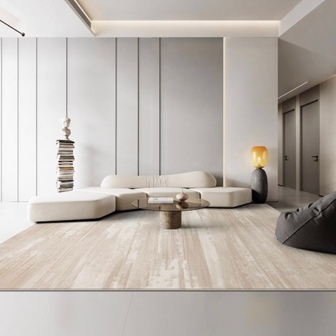 定番北欧風3Dデザインのウィルトン織カーペット（Wanni）