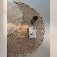 夏季に適した天然ジュート製カーペット（Sunflower）