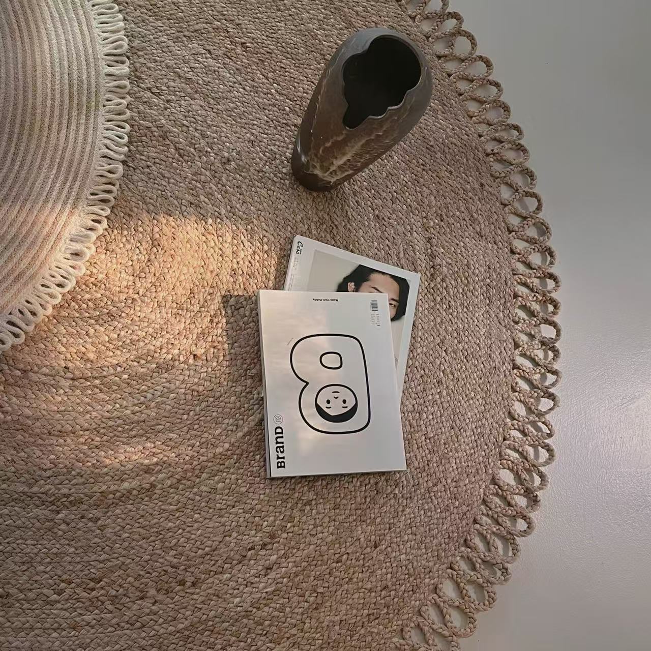 夏季に適した天然ジュート製カーペット（Sunflower）