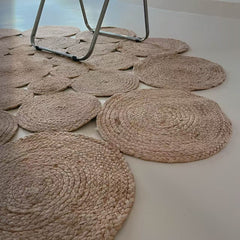 夏季に適した天然ジュート製カーペット（Bouquet）