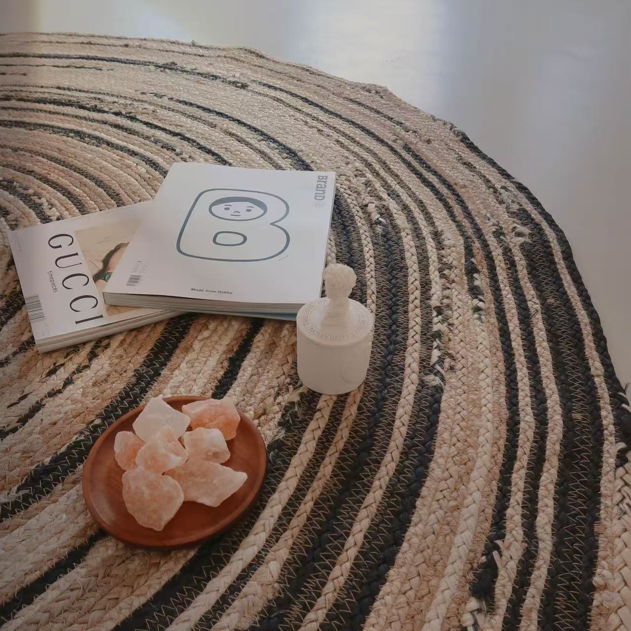 夏季に適した天然ジュート製カーペット（Galaxy）