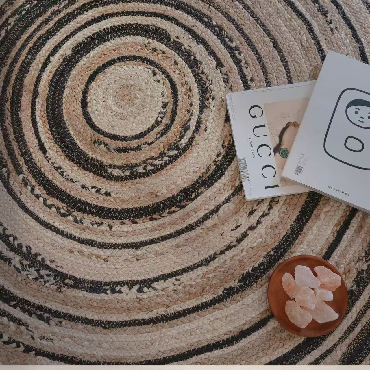 夏季に適した天然ジュート製カーペット（Galaxy）