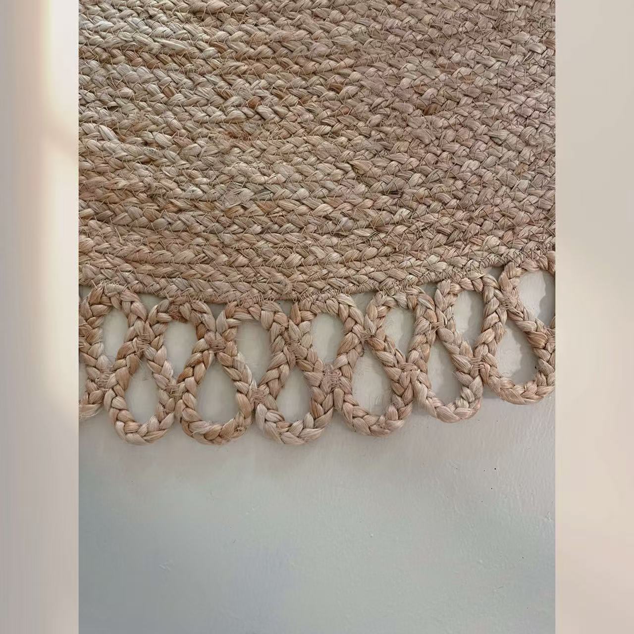 夏季に適した天然ジュート製カーペット（Sunflower）