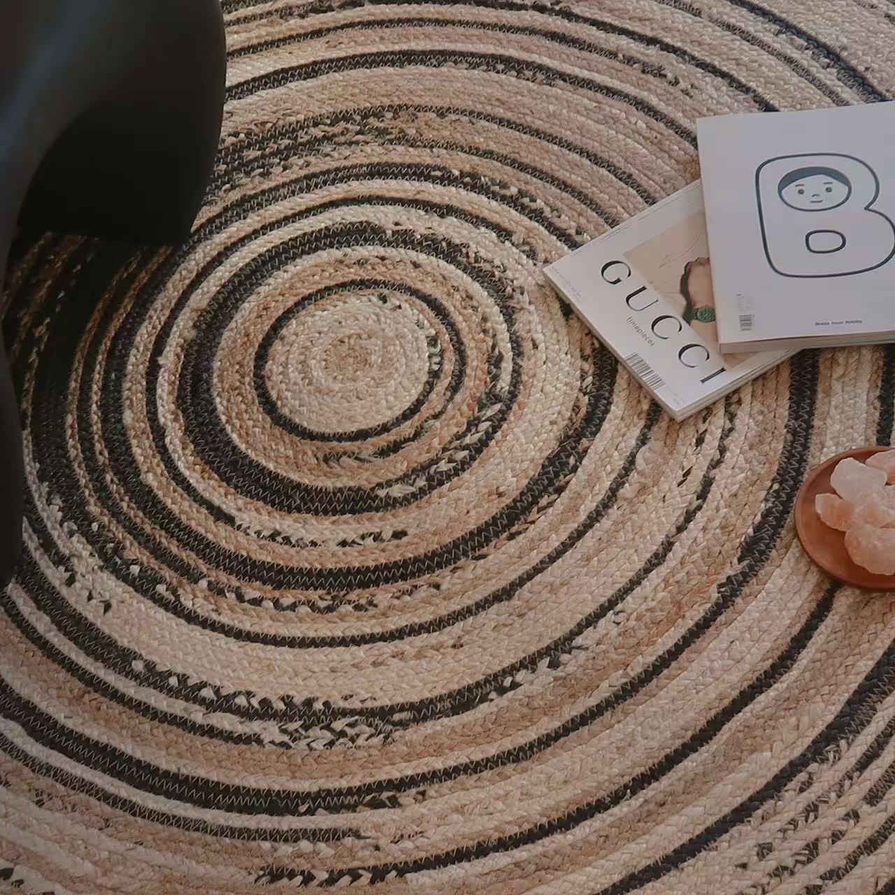 夏季に適した天然ジュート製カーペット（Galaxy）