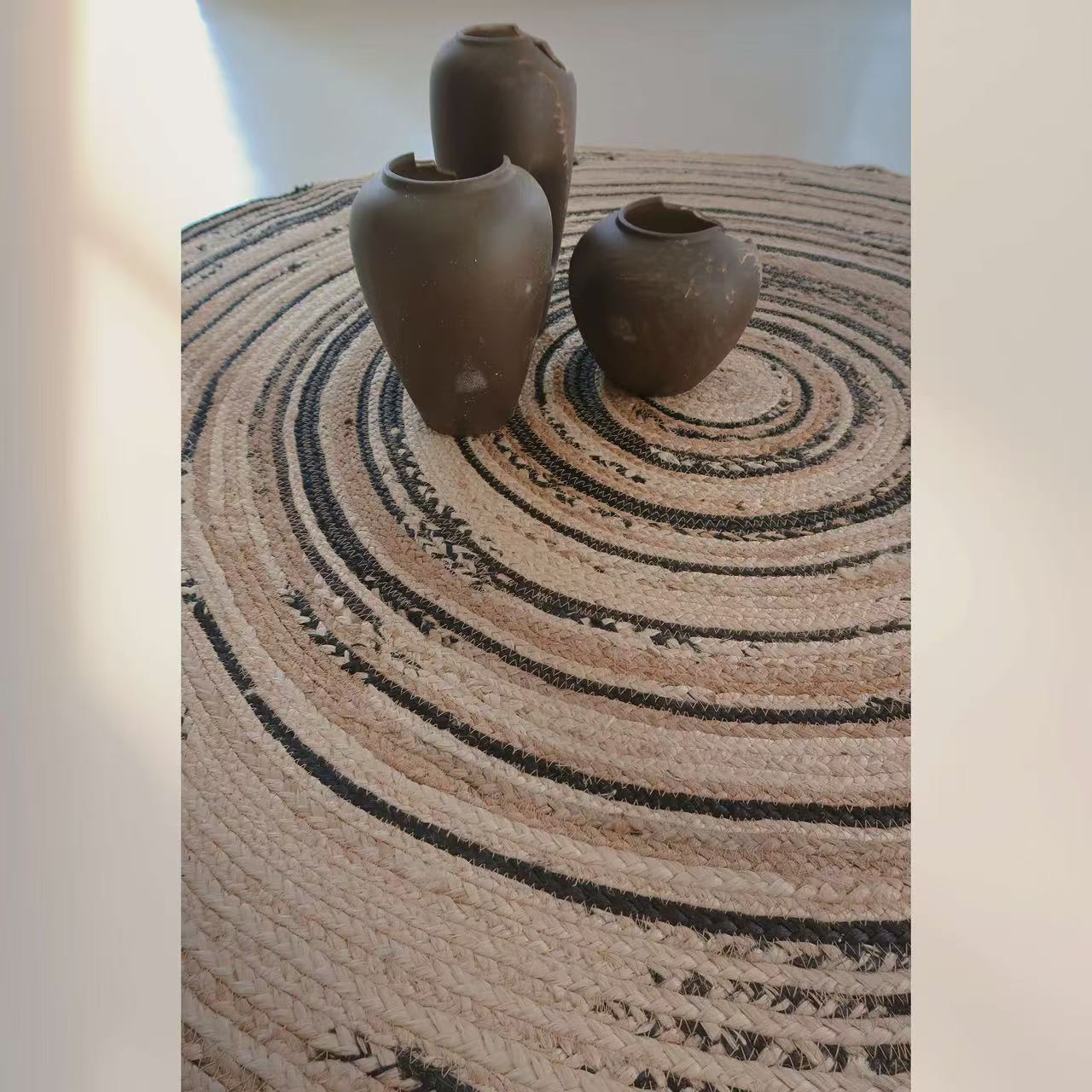 夏季に適した天然ジュート製カーペット（Galaxy）