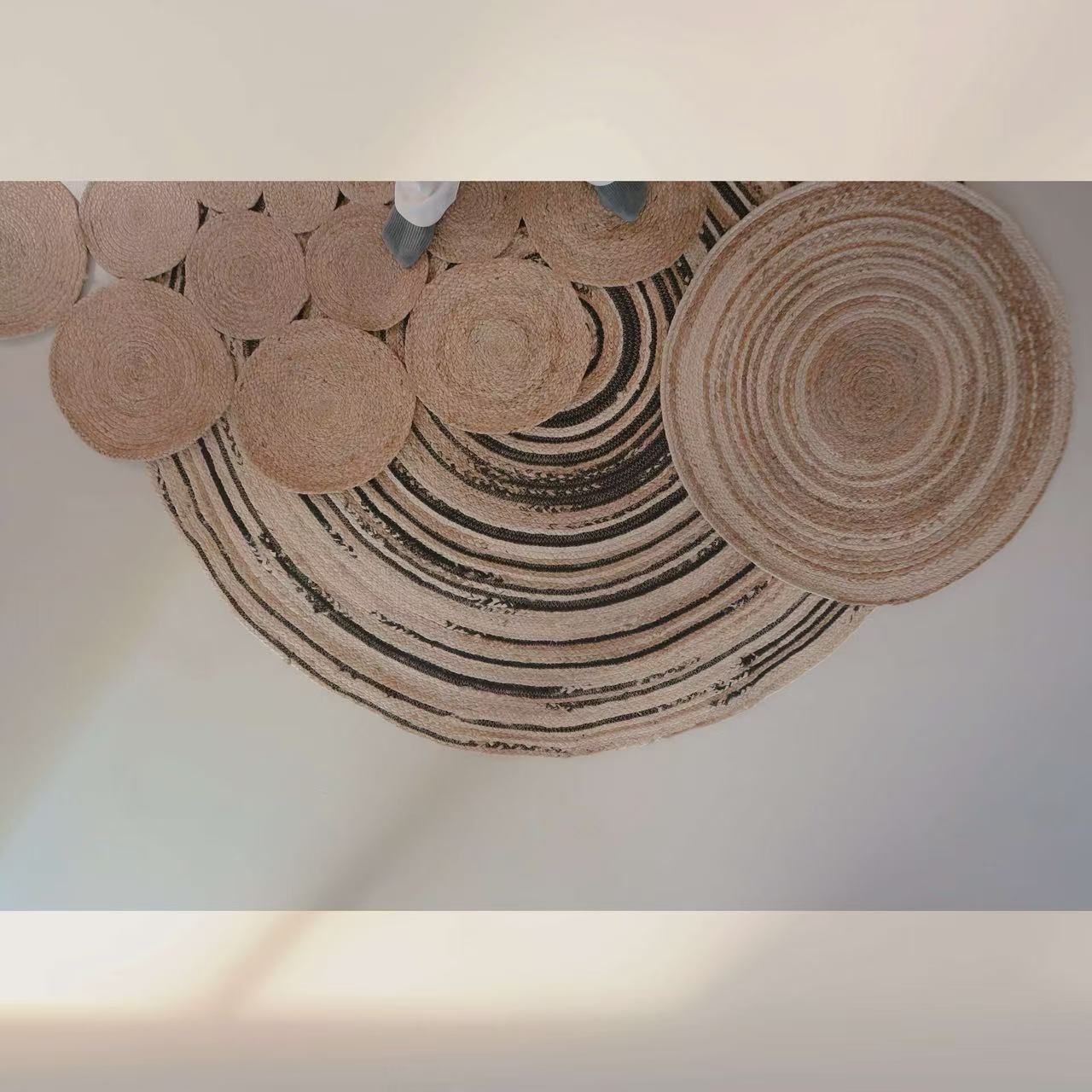 夏季に適した天然ジュート製カーペット（Galaxy）