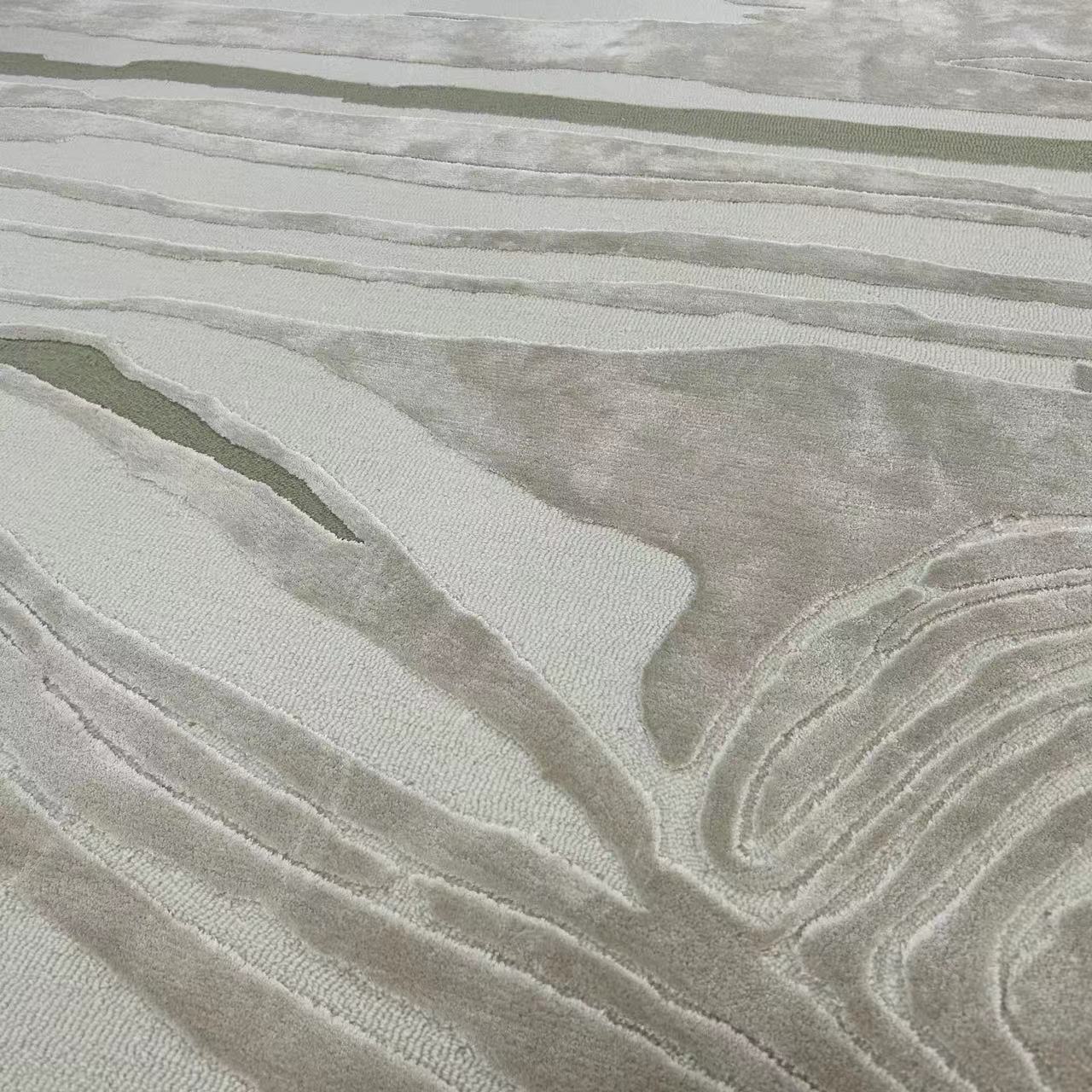 高級手作りタフティングガン刺しカーペット（Stream）