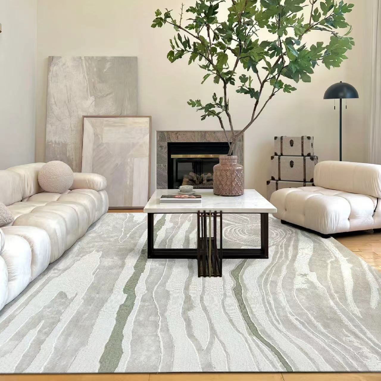 高級手作りタフティングガン刺しカーペット（Stream）