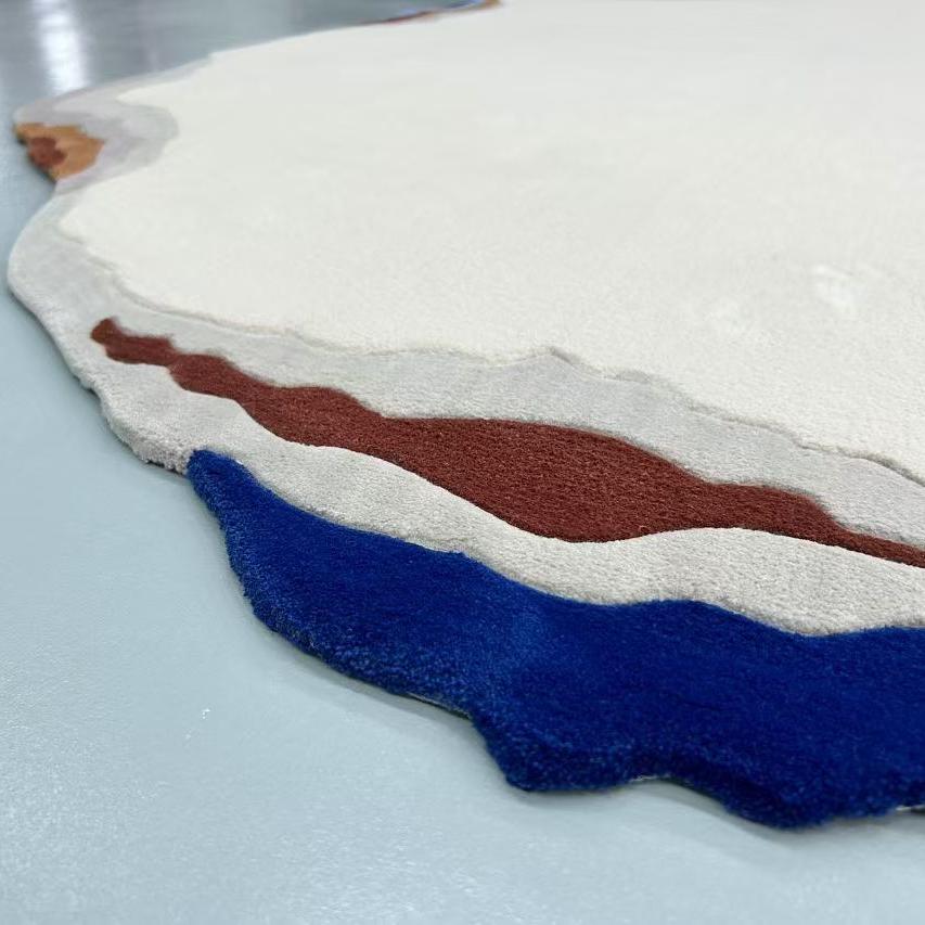 高級手作りタフティングガン刺しカーペット（ebb tide）