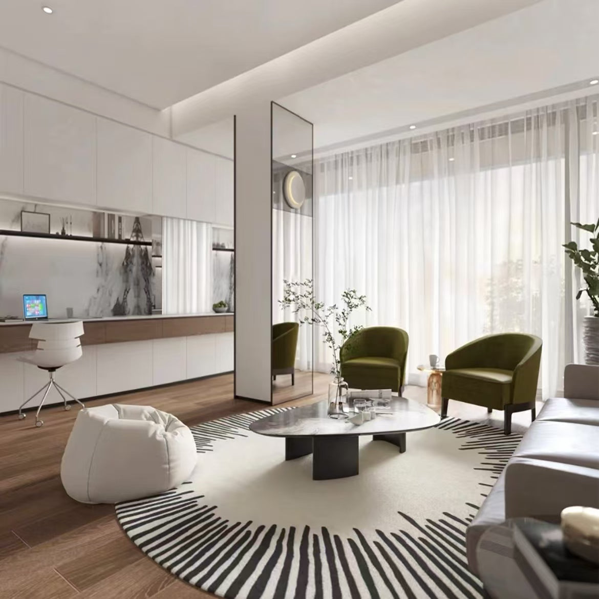 高級手作りタフティングガン刺しカーペット（Hanabi）