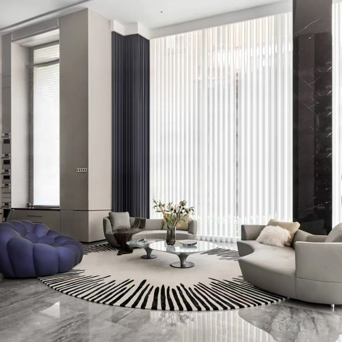 高級手作りタフティングガン刺しカーペット（Hanabi）